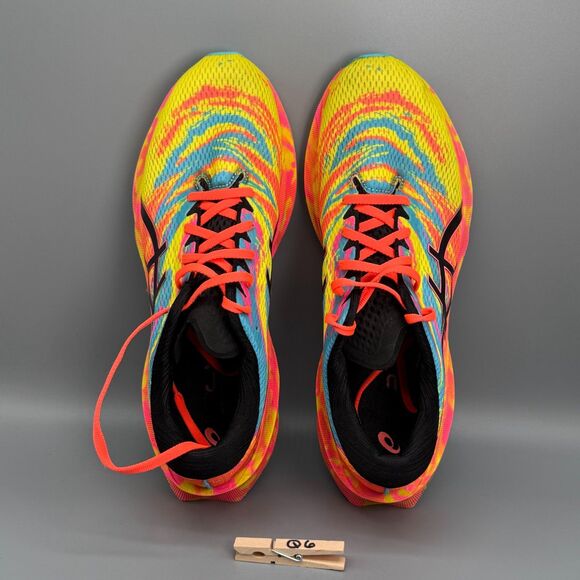 Asics Novablast 3 Mens 11.5 Neon Color Injection Yellow Athletic Running Sneaker - Picture 10 of 10